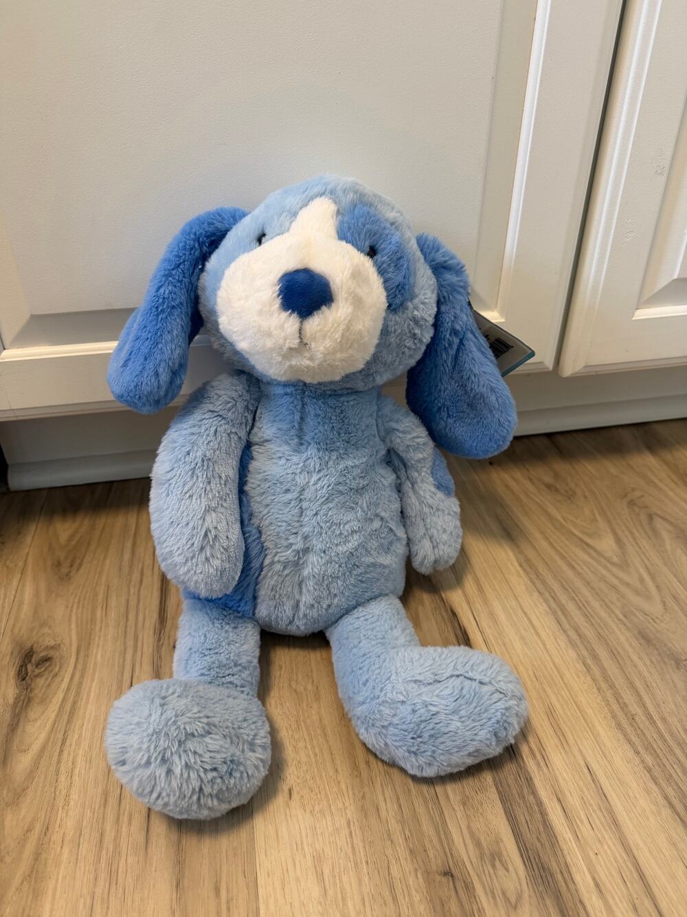 NWT Kid Connection Plush Blue Spots Puppy Dog 16" Soft Cuddly Floppy Ears Stuffy
